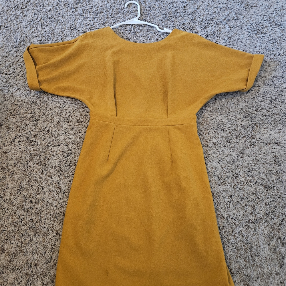ASOS Mustard Midi Dress